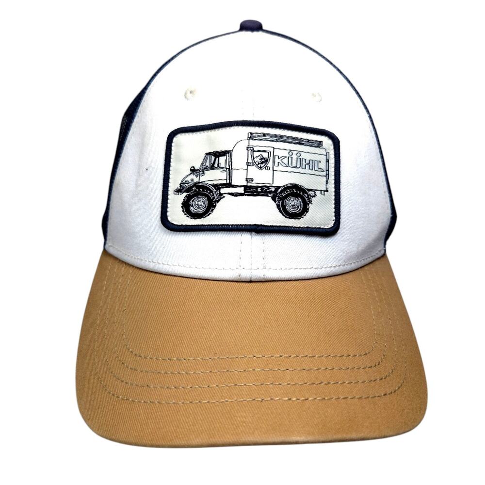 Kuhl Mog Large Print Semi Patch Trucker Mesh Snapback Hat Outdoors Hiking‎